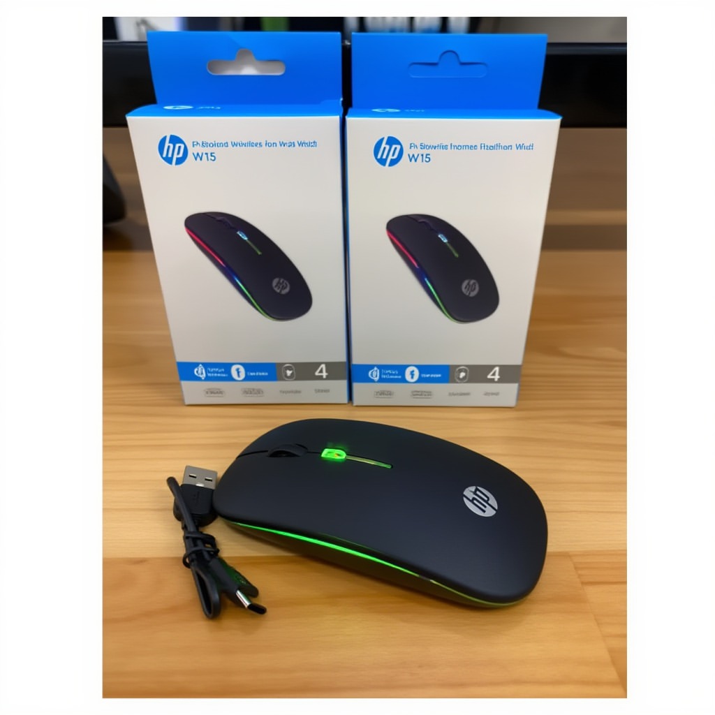 HP W10 Dual Mode Wireless & Bluetooth RGB Rechargeable Mouse